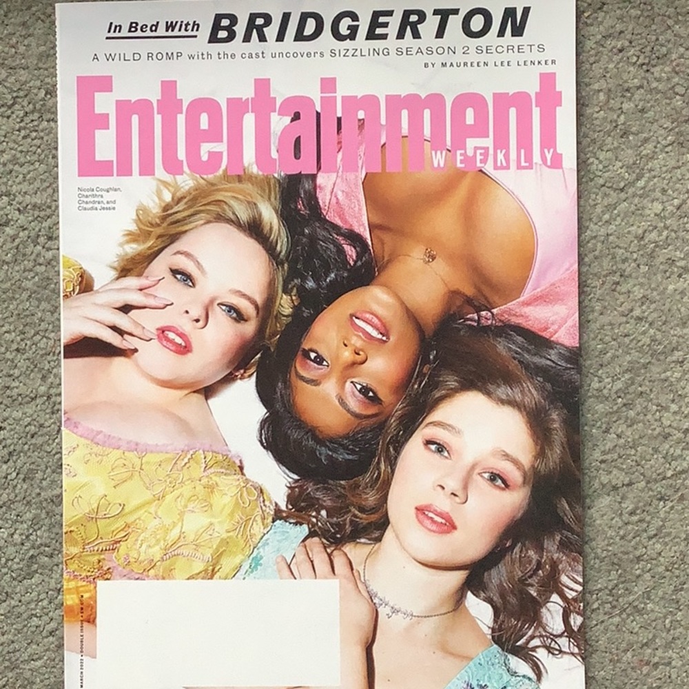 Entertainment Weekly, In Bed With BRIDGERTON, A Wild Romp with the cast! NWT